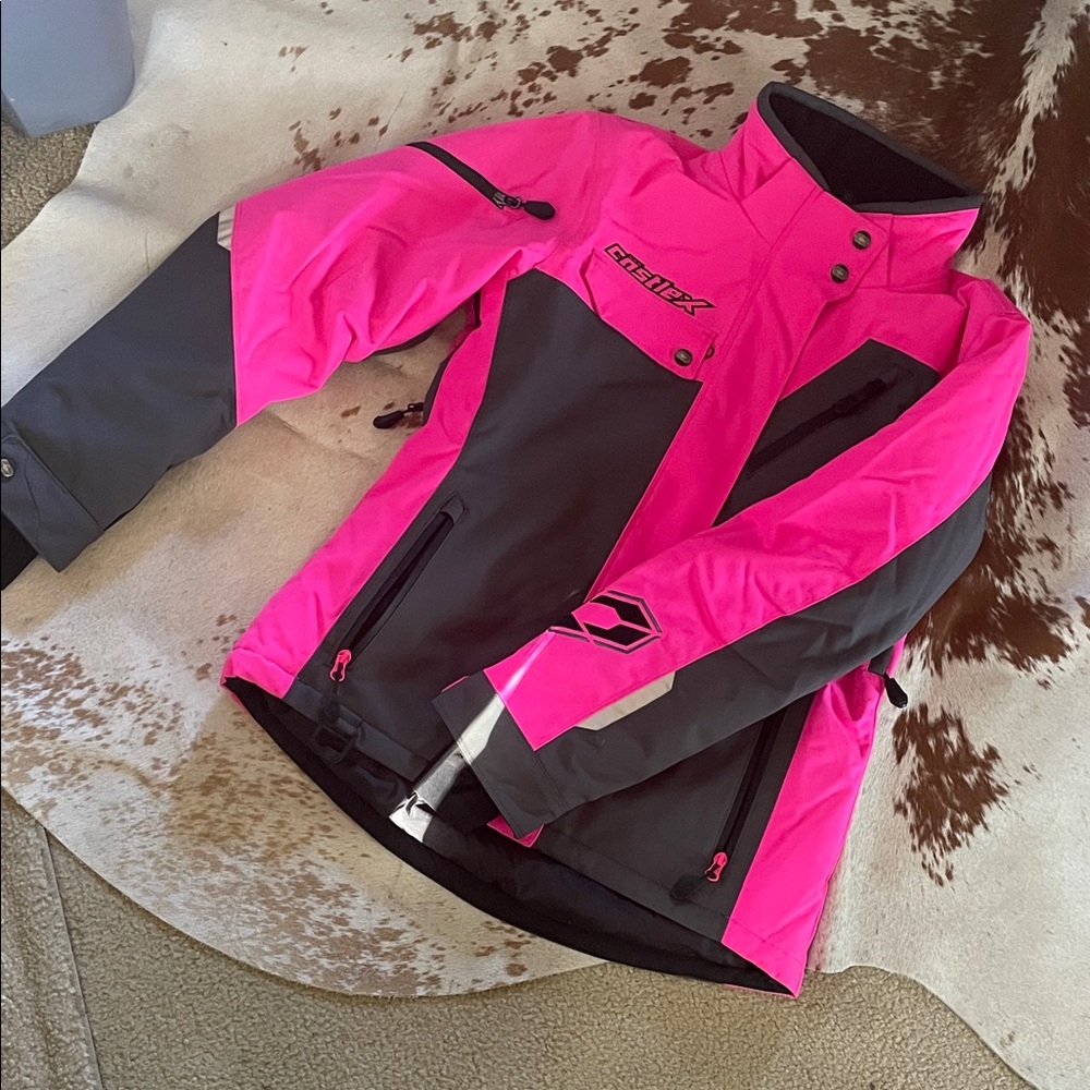 Castlex Women's Pink and Gray ski Jacket